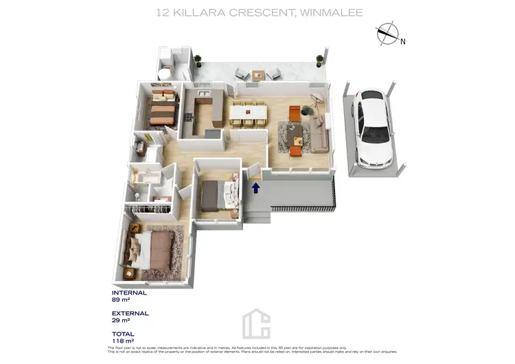 Floorplan of Homely house listing, 12 Killara Crescent, Winmalee NSW 2777