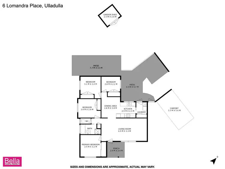 Floorplan of Homely house listing, 6 Lomandra Place, Ulladulla NSW 2539