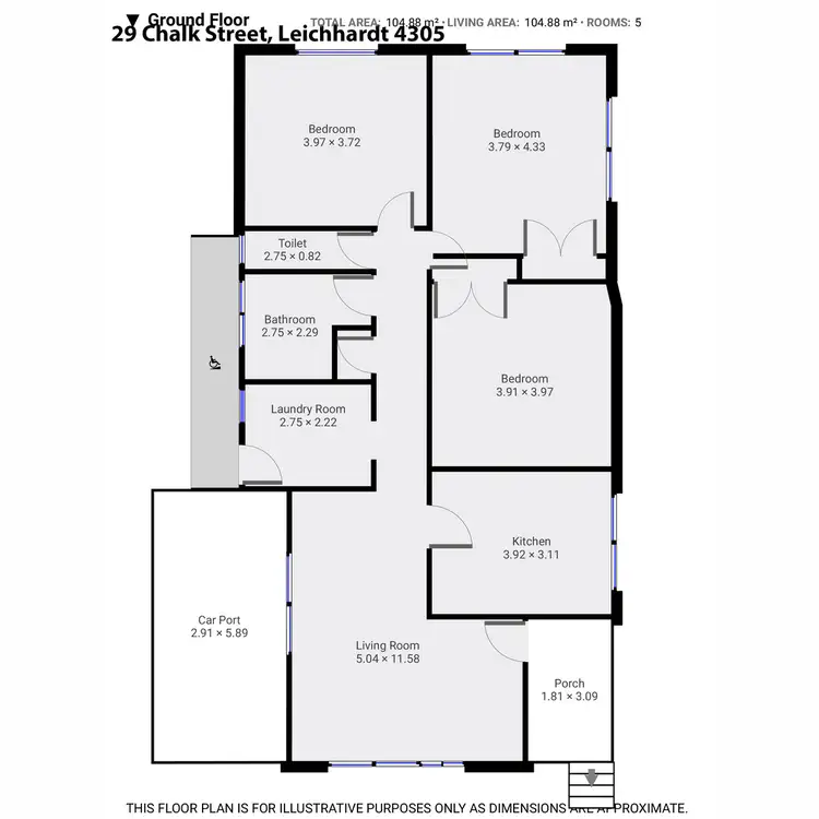 Floorplan of Homely house listing, 29 Chalk Street, Leichhardt QLD 4305