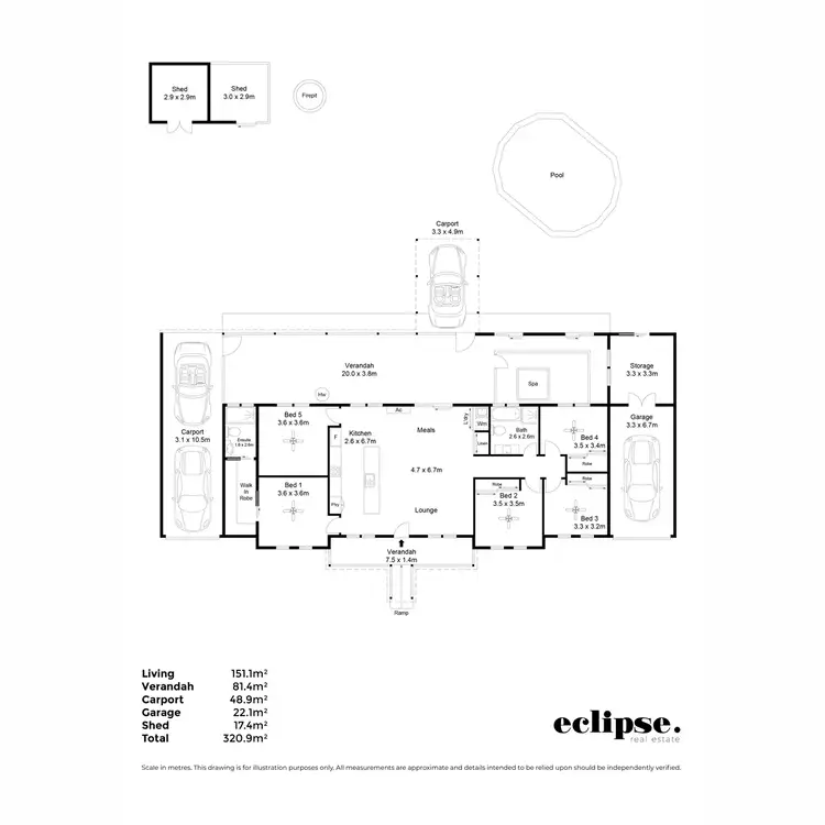 Floorplan of Homely house listing, 5A Bigmore Road, Northern Heights SA 5253