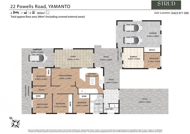 Floorplan of Homely house listing, 22 Powells Road, Yamanto QLD 4305