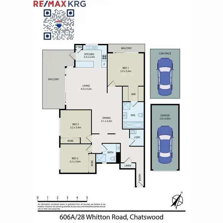 Floorplan of Homely apartment listing, 606a/28 Whitton Road, Chatswood NSW 2067