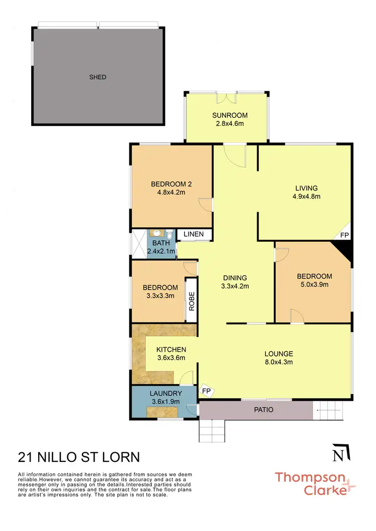 Floorplan of Homely house listing, 21 Nillo Street, Lorn NSW 2320