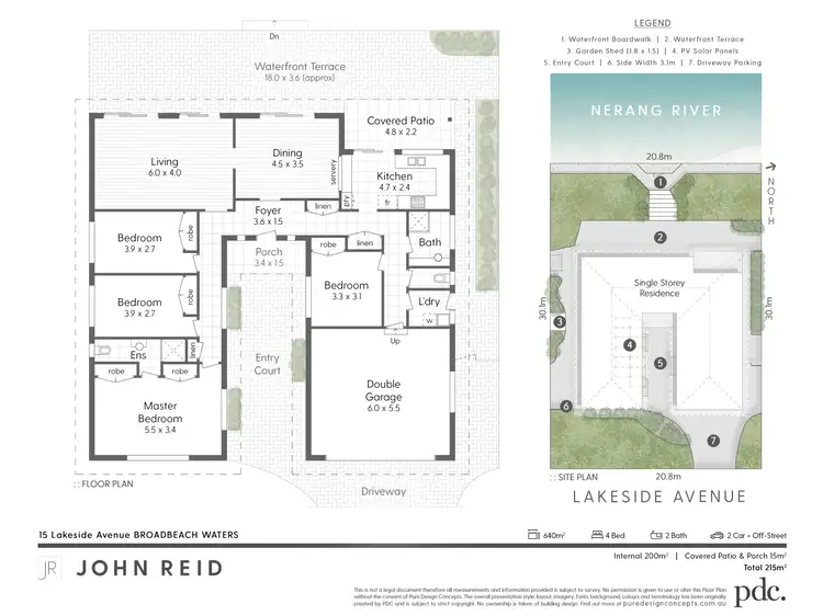 Floorplan of Homely house listing, 15 Lakeside Avenue, Broadbeach Waters QLD 4218