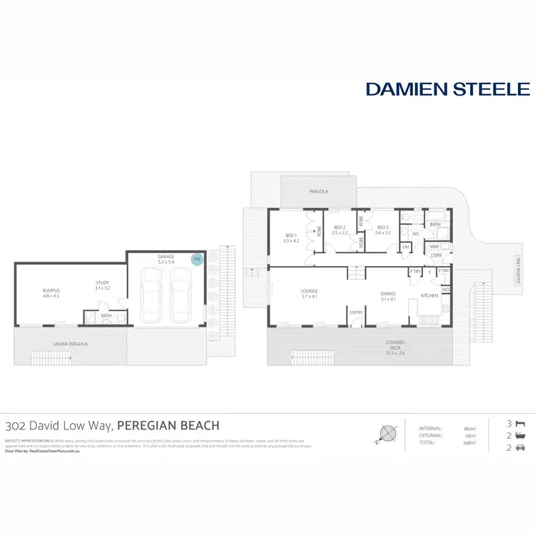 Floorplan of Homely house listing, 302 David Low Way, Peregian Beach QLD 4573