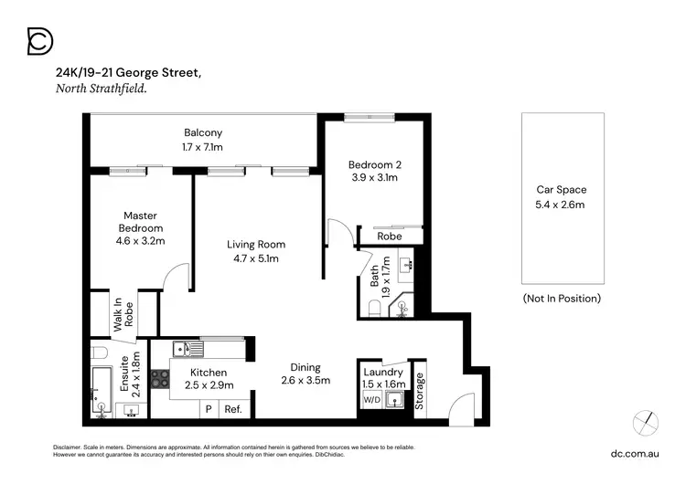 Floorplan of Homely apartment listing, 24K/19-21 George Street, North Strathfield NSW 2137