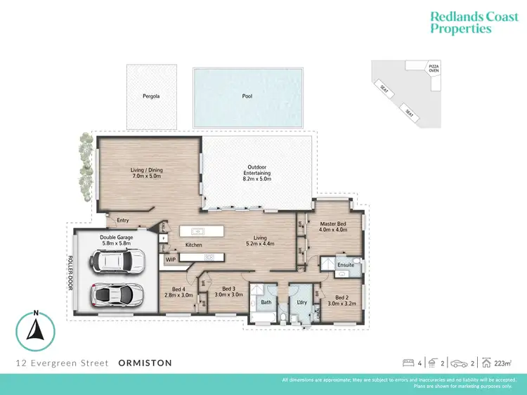 Floorplan of Homely house listing, 12 Evergreen Street, Ormiston QLD 4160