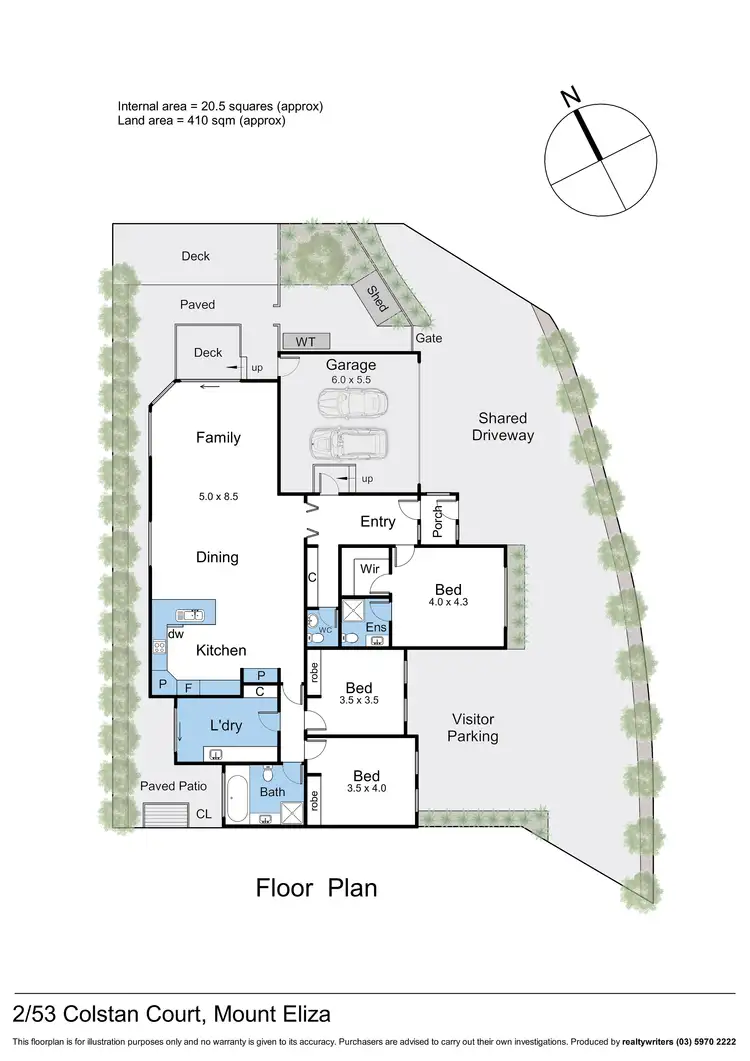Floorplan of Homely unit listing, 2/53 Colstan Court, Mount Eliza VIC 3930