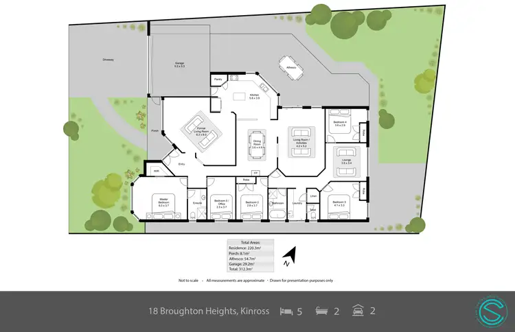 Floorplan of Homely house listing, 18 Broughton Heights, Kinross WA 6028