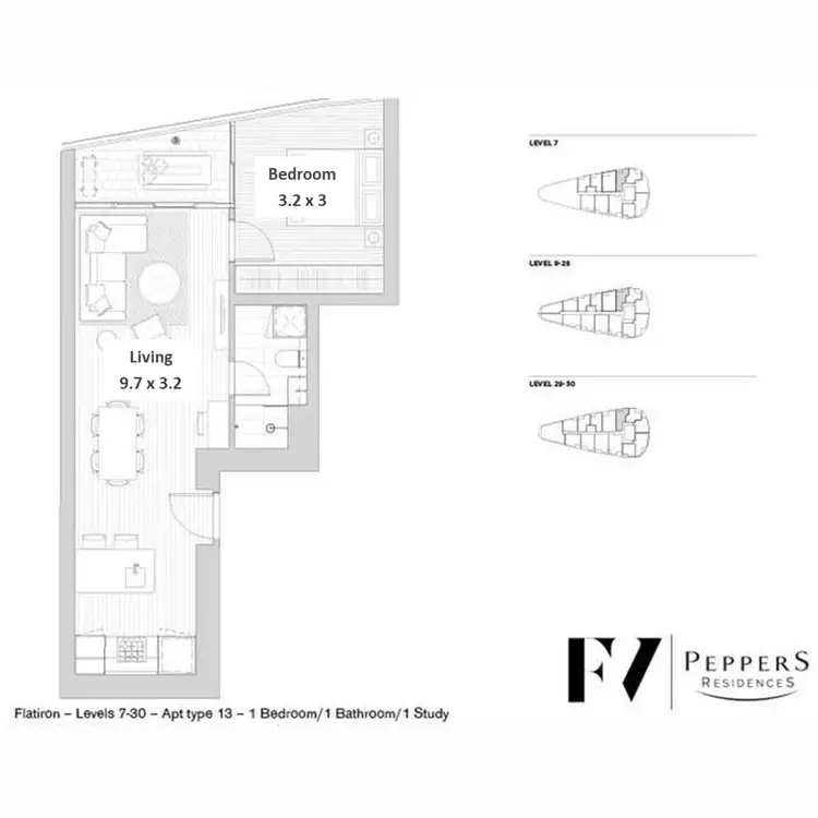 Floorplan of Homely apartment listing, 2513/179 Alfred Street, Fortitude Valley QLD 4006