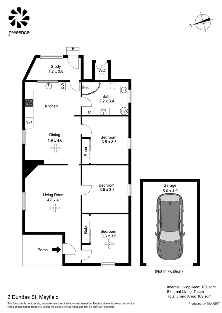 Floorplan of Homely house listing, 2 Dundas Street, Mayfield NSW 2304