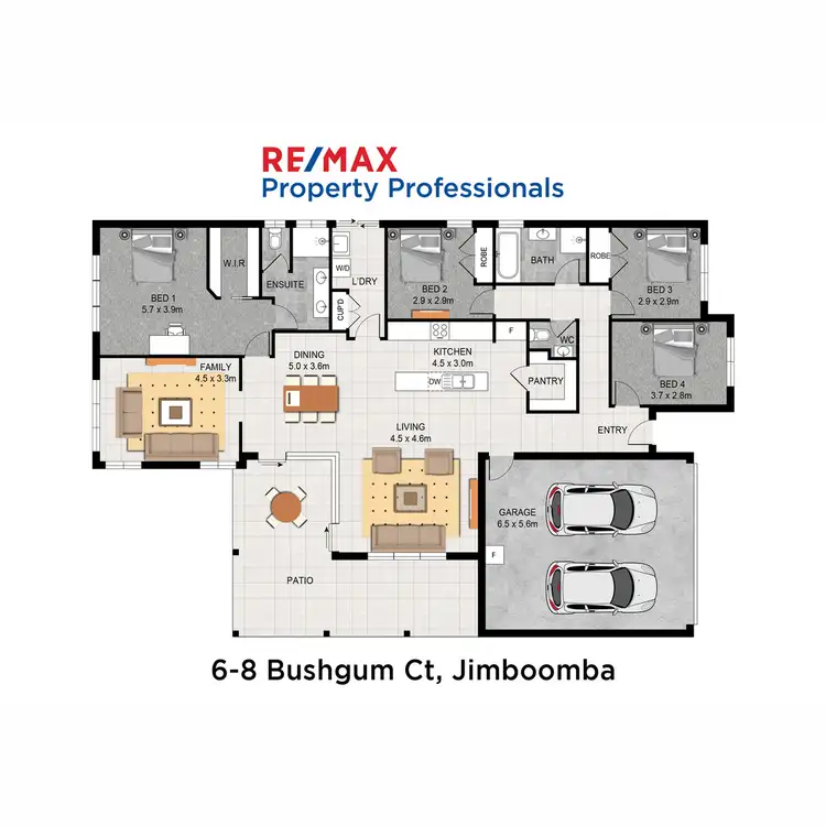 Floorplan of Homely house listing, 6 - 8 Bushgum Drive, Flagstone QLD 4280