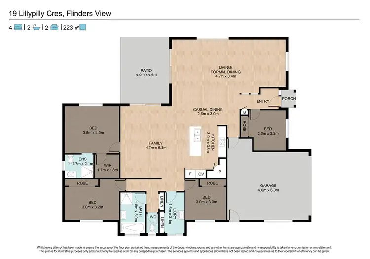 Floorplan of Homely house listing, 19 Lillypilly Crescent, Flinders View QLD 4305