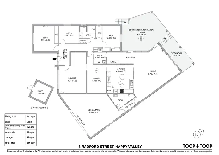 Floorplan of Homely house listing, 3 Radford Street, Happy Valley SA 5159