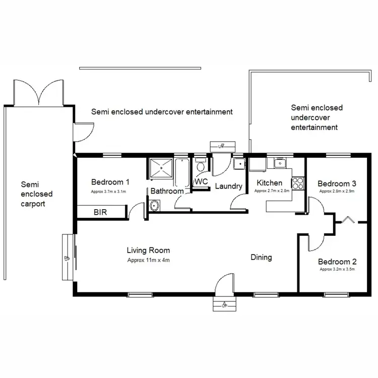 Floorplan of Homely house listing, 25 Kirwan Crescent, Port Augusta West SA 5700