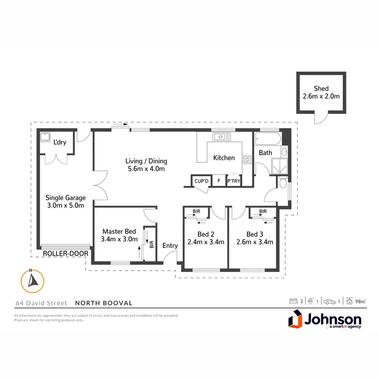 Floorplan of Homely house listing, 64 David Street, North Booval QLD 4304