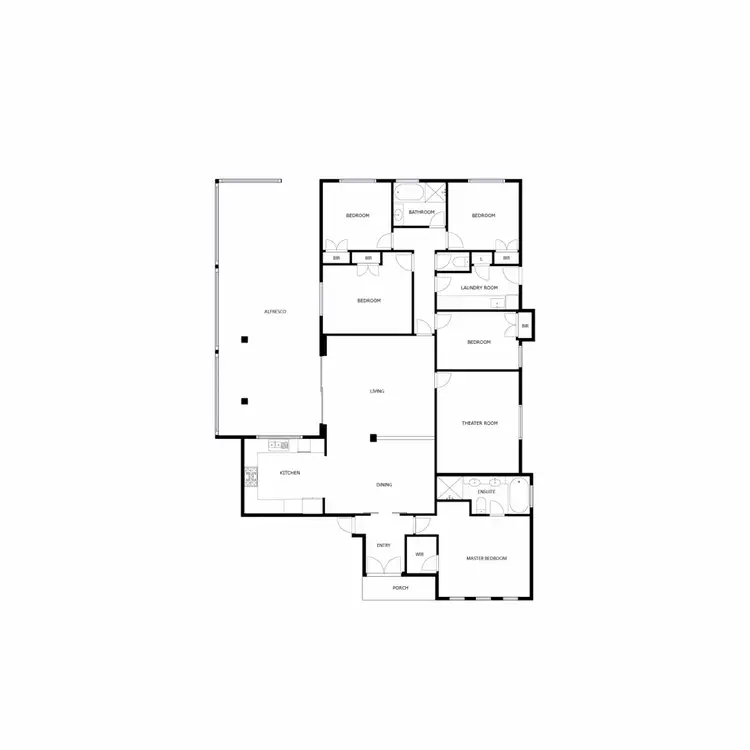 Floorplan of Homely house listing, 9 Elmore Pass, Ellenbrook WA 6069