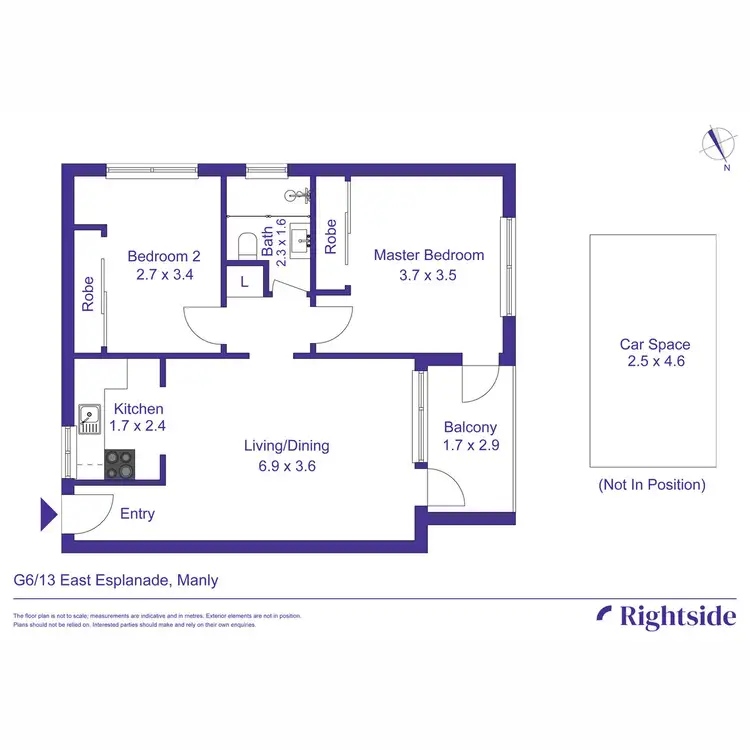 Floorplan of Homely apartment listing, G6/13 East Esplanade, Manly NSW 2095