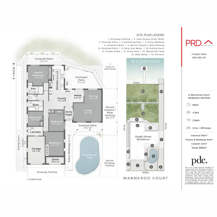 Floorplan of Homely house listing, 6 Wanneroo Court, Mermaid Waters QLD 4218