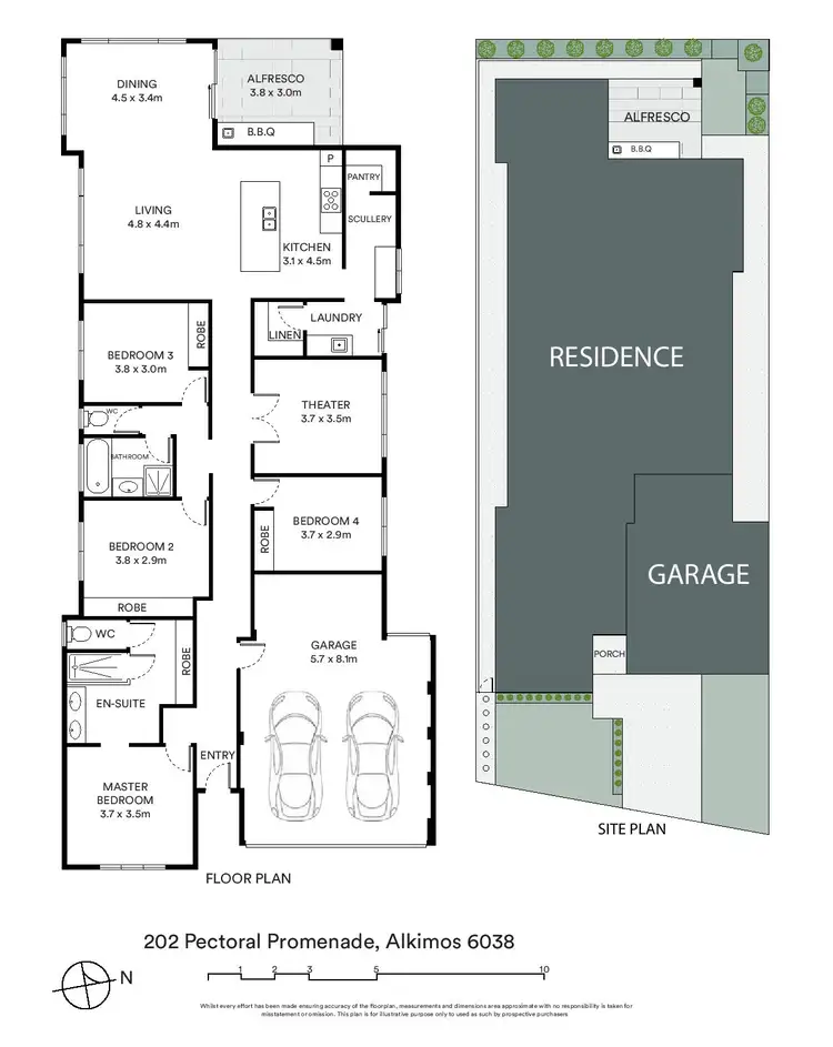 Floorplan of Homely house listing, 202 Pectoral Promenade, Alkimos WA 6038
