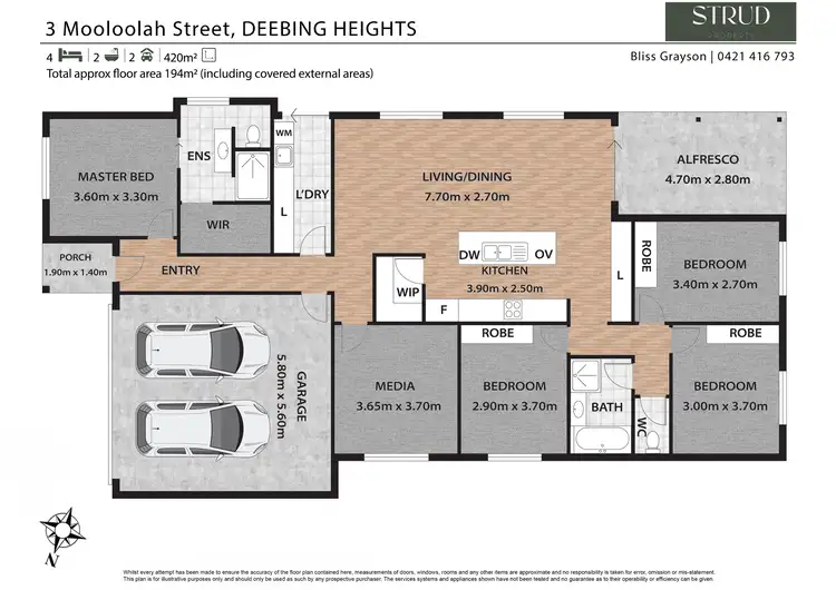 Floorplan of Homely house listing, 3 Mooloolah Street, Deebing Heights QLD 4306