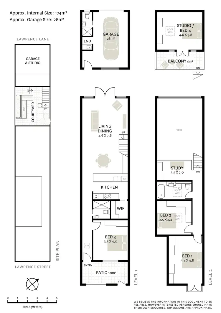 Floorplan of Homely terrace listing, 123 Lawrence Street, Alexandria NSW 2015