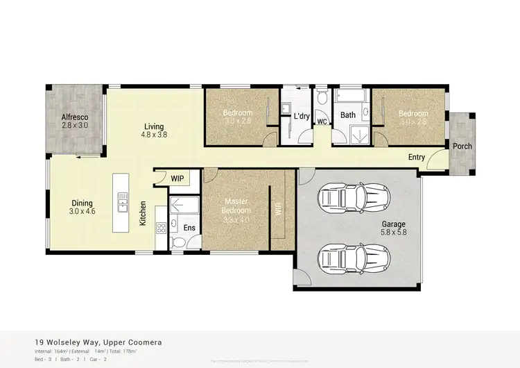 Floorplan of Homely house listing, 19 Wolseley Way, Upper Coomera QLD 4209
