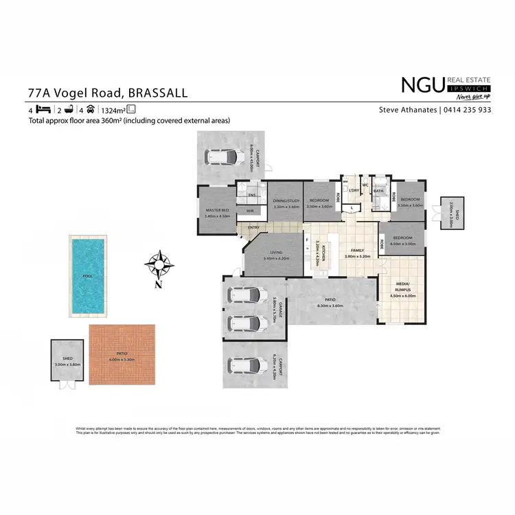 Floorplan of Homely house listing, 77A Vogel Road, Brassall QLD 4305