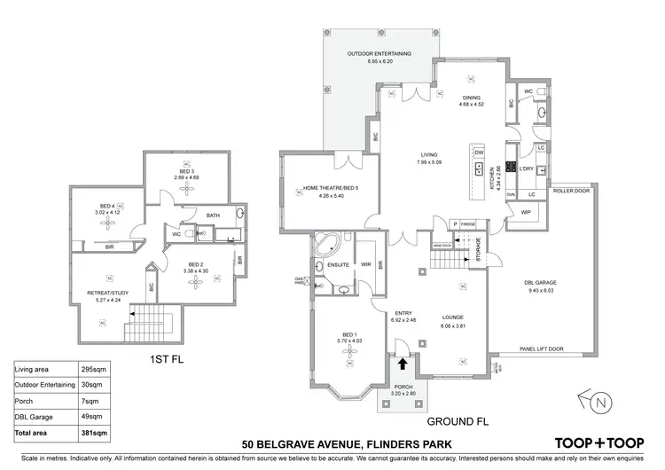 Floorplan of Homely house listing, 50 Belgrave Avenue, Flinders Park SA 5025
