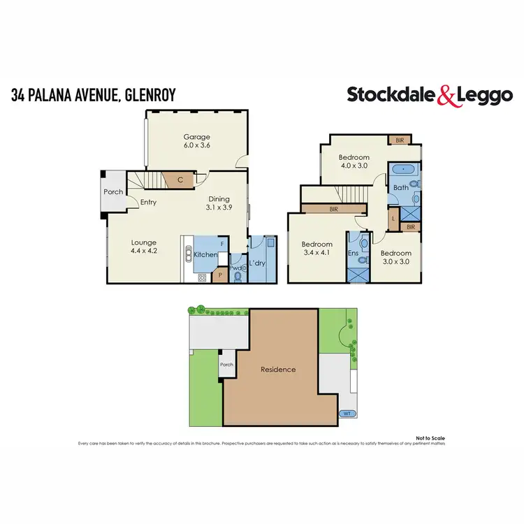 Floorplan of Homely townhouse listing, 34 Palana Street, Glenroy VIC 3046