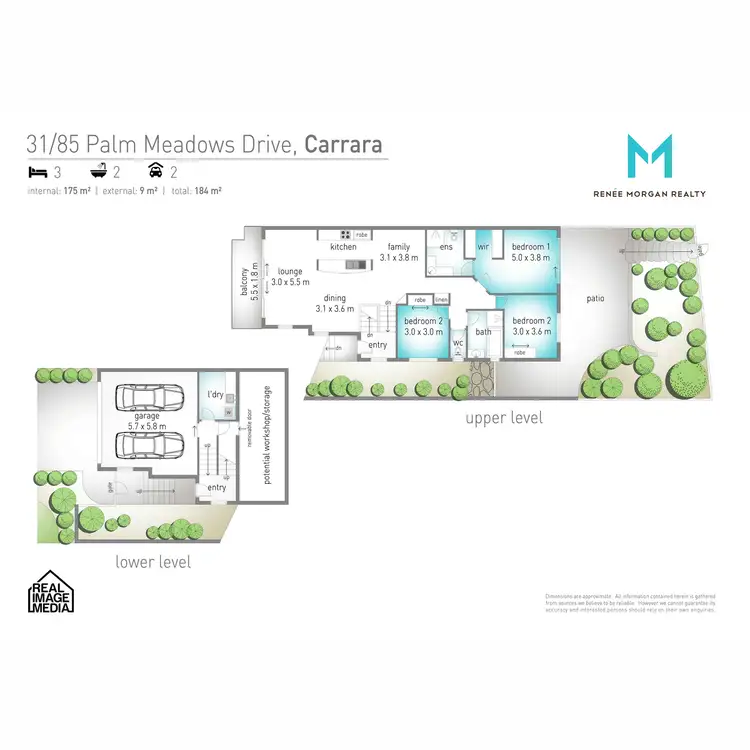 Floorplan of Homely townhouse listing, 31/85 Palm Meadows Drive, Carrara QLD 4211