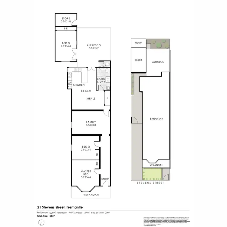 Floorplan of Homely house listing, 21 Stevens Street, Fremantle WA 6160