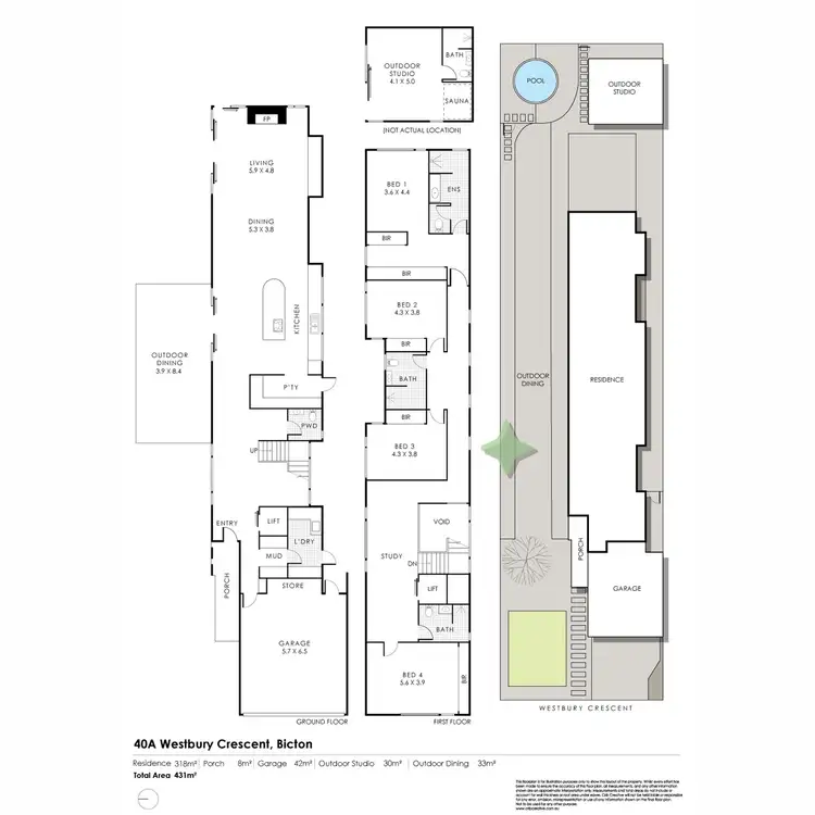 Floorplan of Homely house listing, 40A Westbury Crescent, Bicton WA 6157