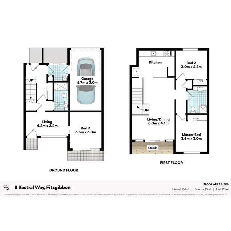 Floorplan of Homely house listing, 8 Kestrel Way, Fitzgibbon QLD 4018