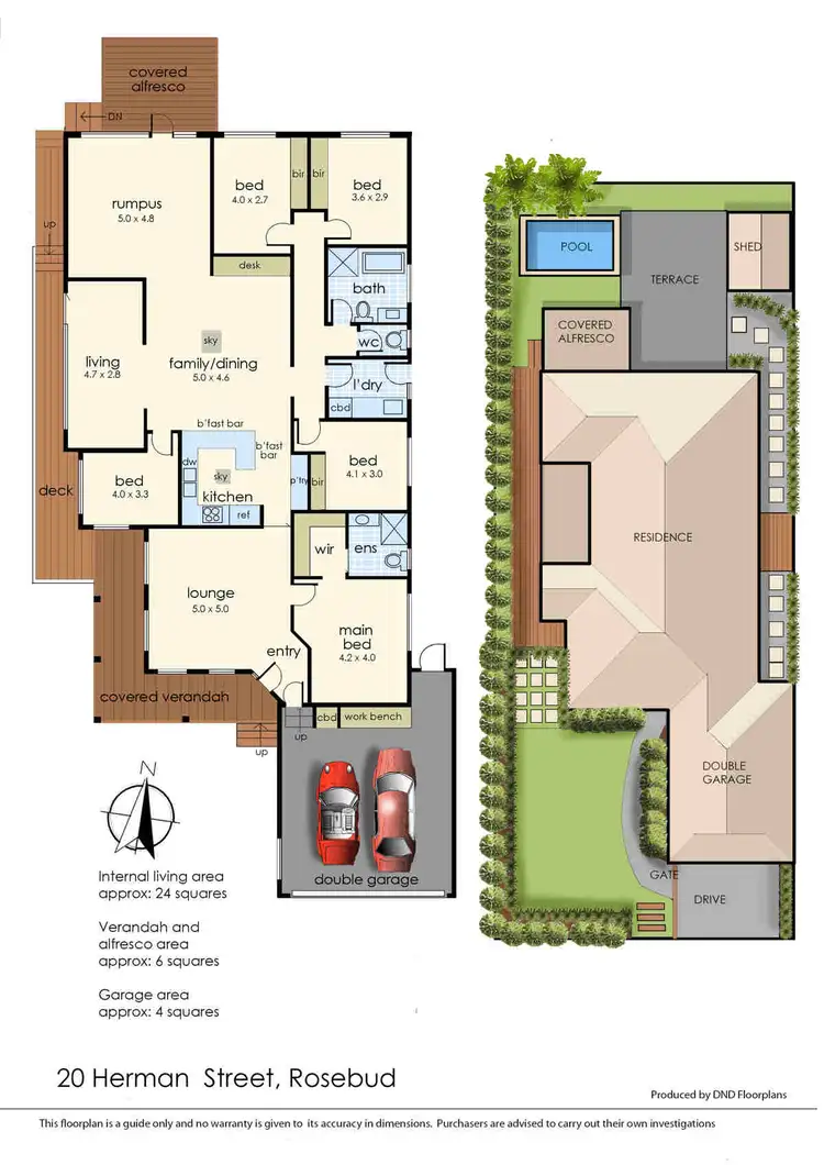 Floorplan of Homely house listing, 20 Herman Street, Rosebud VIC 3939