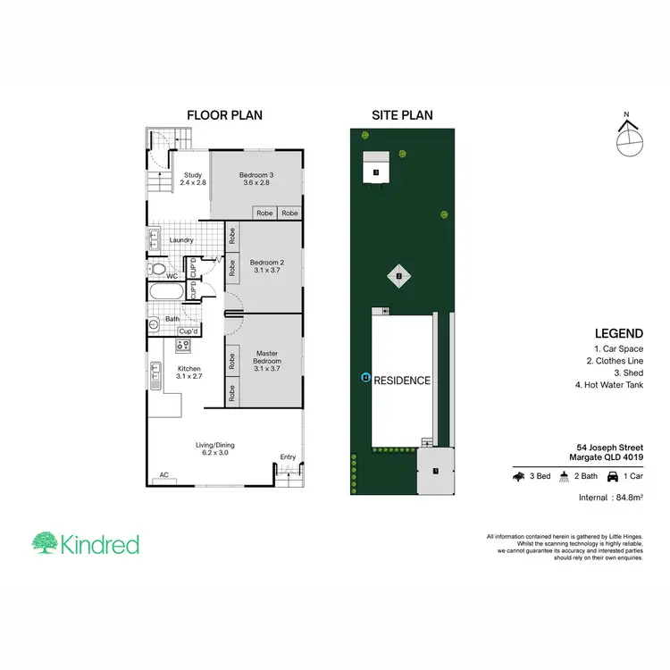 Floorplan of Homely house listing, 54 Joseph Street, Margate QLD 4019