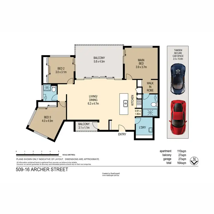 Floorplan of Homely apartment listing, 509/16 Archer Street, Upper Mount Gravatt QLD 4122