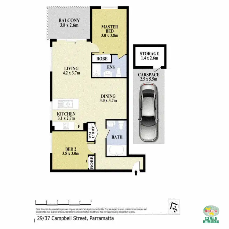 Floorplan of Homely apartment listing, 29/37 Campbell Street, Parramatta NSW 2150