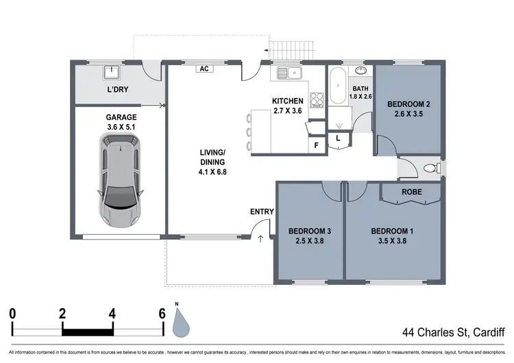 Floorplan of Homely house listing, 44 Charles Street, Cardiff NSW 2285