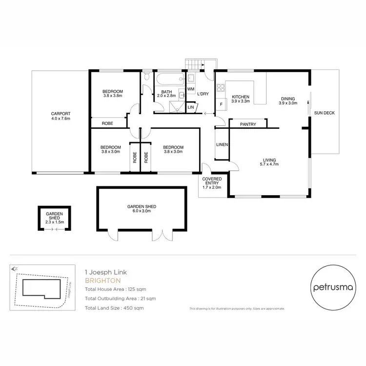 Floorplan of Homely house listing, 1 Joseph Link, Brighton TAS 7030