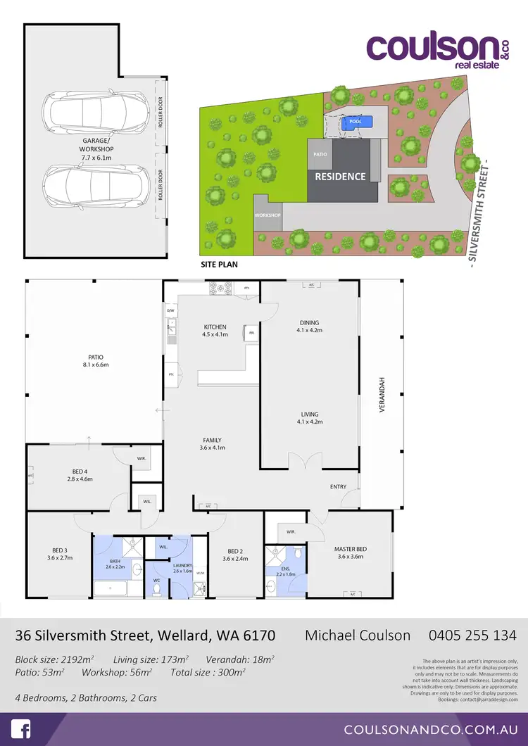 Floorplan of Homely house listing, 36 Silversmith Street, Wellard WA 6170