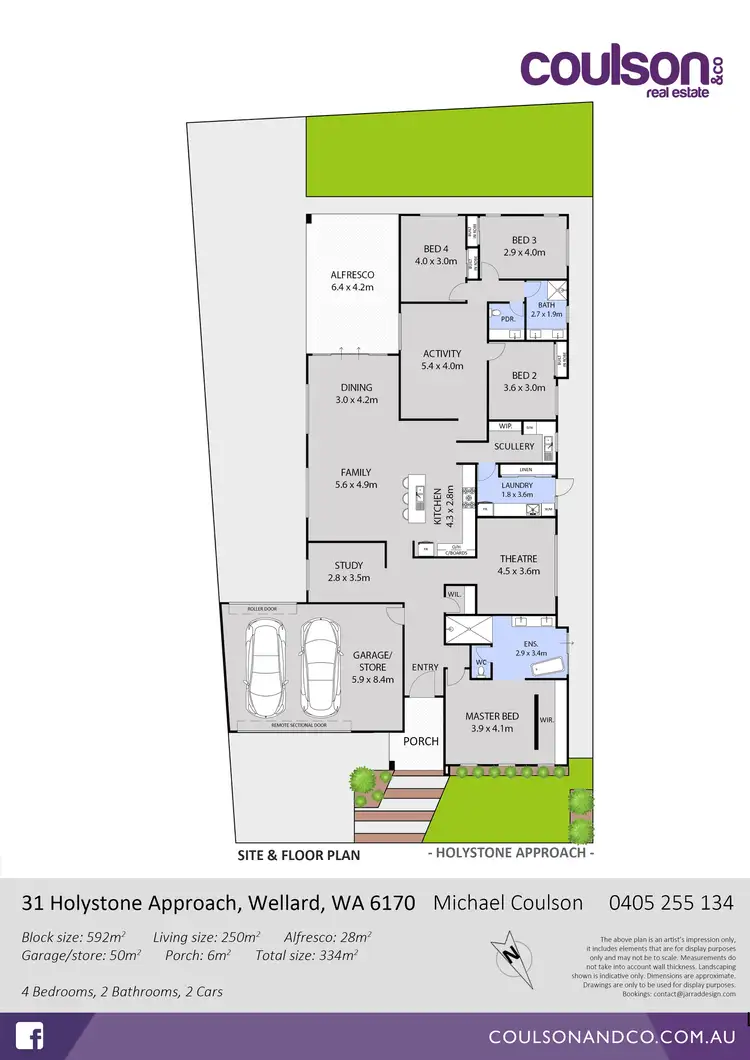 Floorplan of Homely house listing, 31 Holystone Approach, Wellard WA 6170