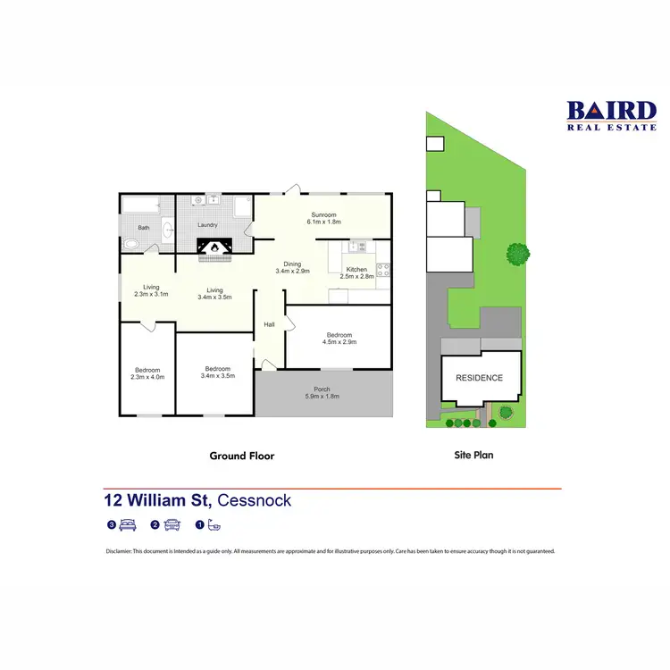 Floorplan of Homely house listing, 12 William Street, Cessnock NSW 2325