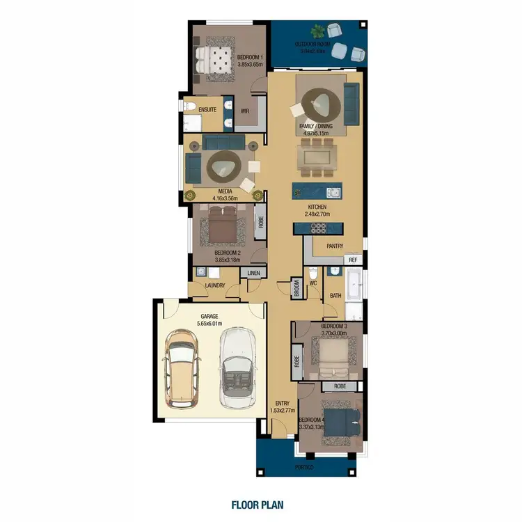 Floorplan of Homely house listing, 24 Sally Crescent, Nirimba QLD 4551