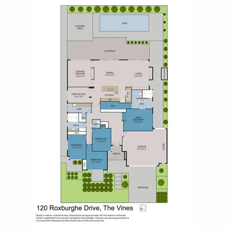 Floorplan of Homely house listing, 120 Roxburghe Drive, The Vines WA 6069