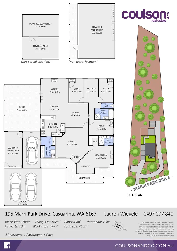Floorplan of Homely house listing, 195 Marri Park Drive, Casuarina WA 6167
