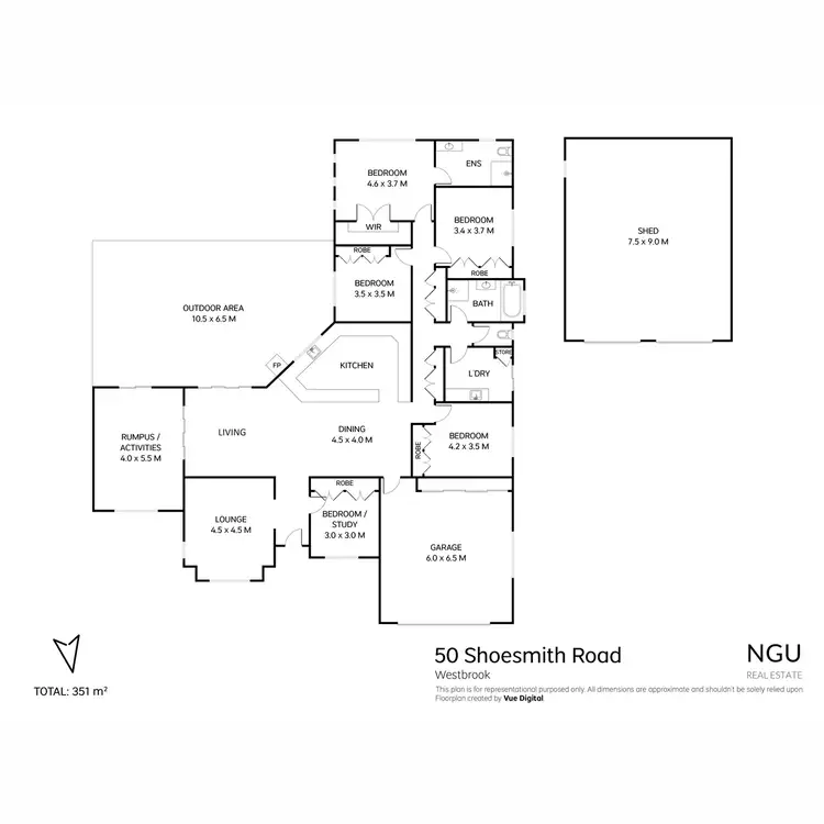 Floorplan of Homely house listing, 50 Shoesmith Road, Westbrook QLD 4350