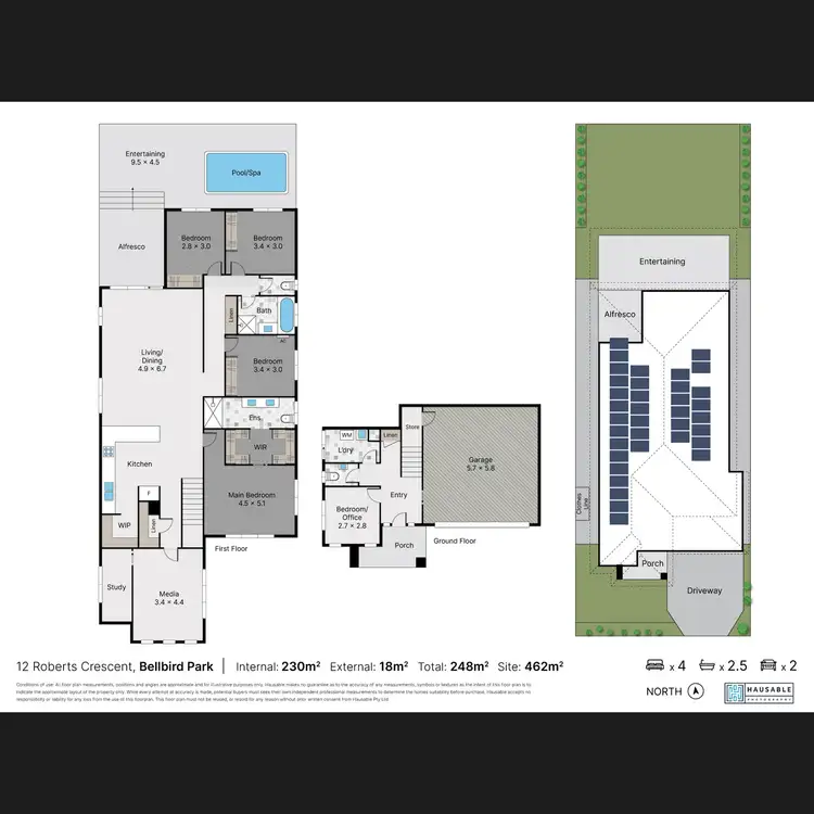 Floorplan of Homely house listing, 12 Roberts Crescent, Bellbird Park QLD 4300
