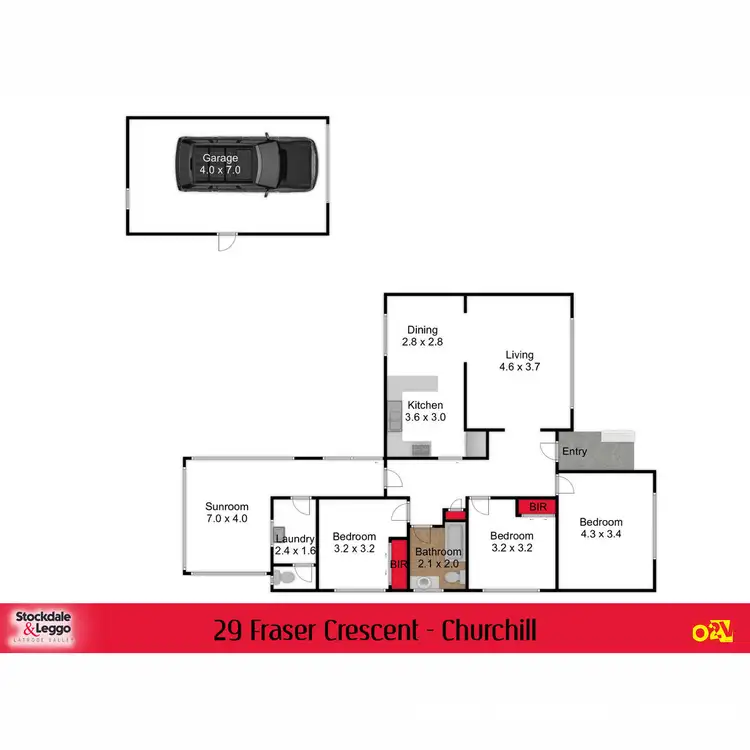 Floorplan of Homely house listing, 29 Fraser Crescent, Churchill VIC 3842