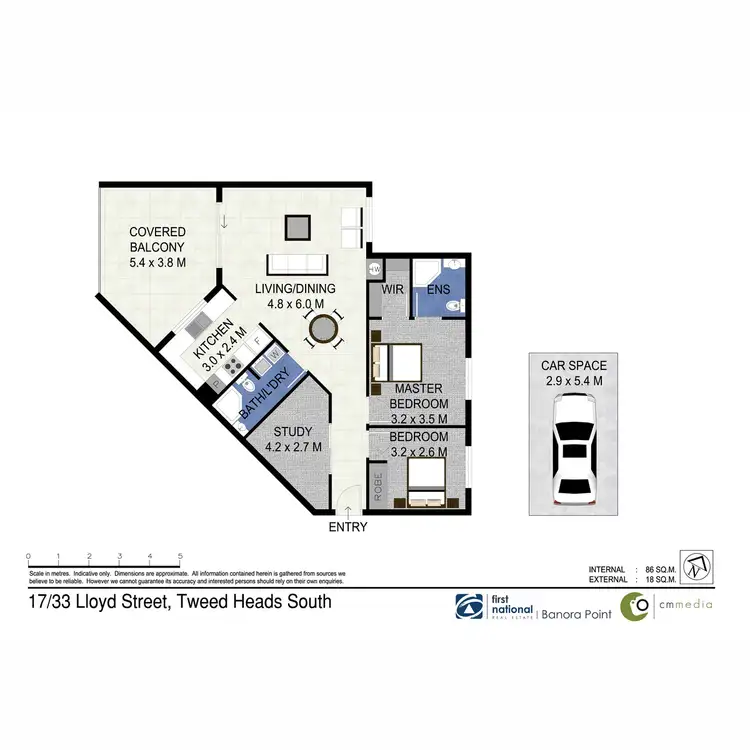Floorplan of Homely unit listing, 17/33 Lloyd Street, Tweed Heads South NSW 2486